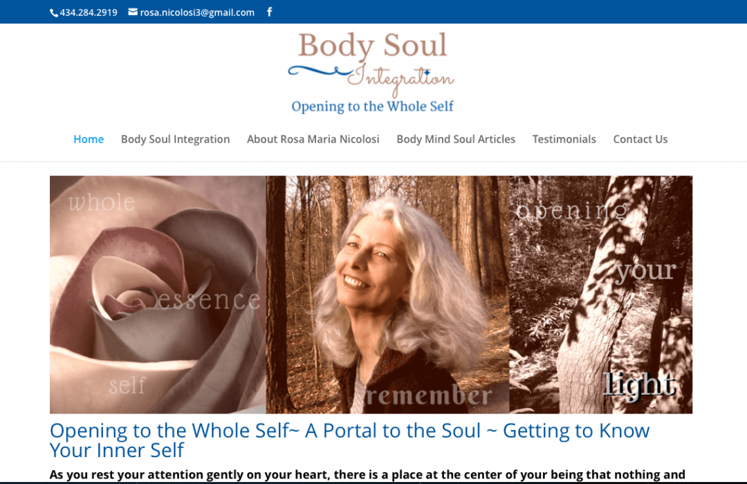 Body Soul Integration Web Design Development WordPress