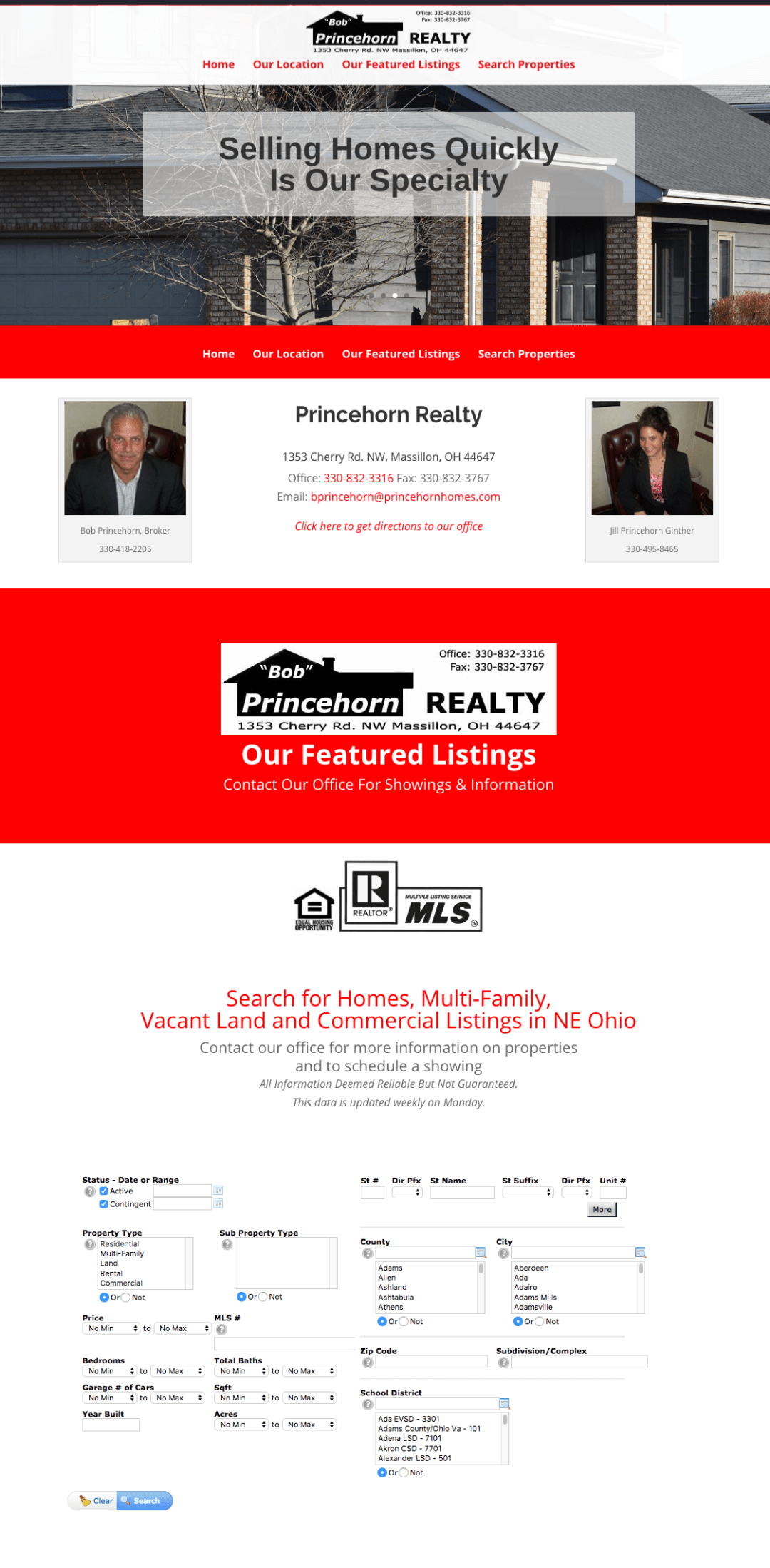 Real Estate Website Design Realtor Broker